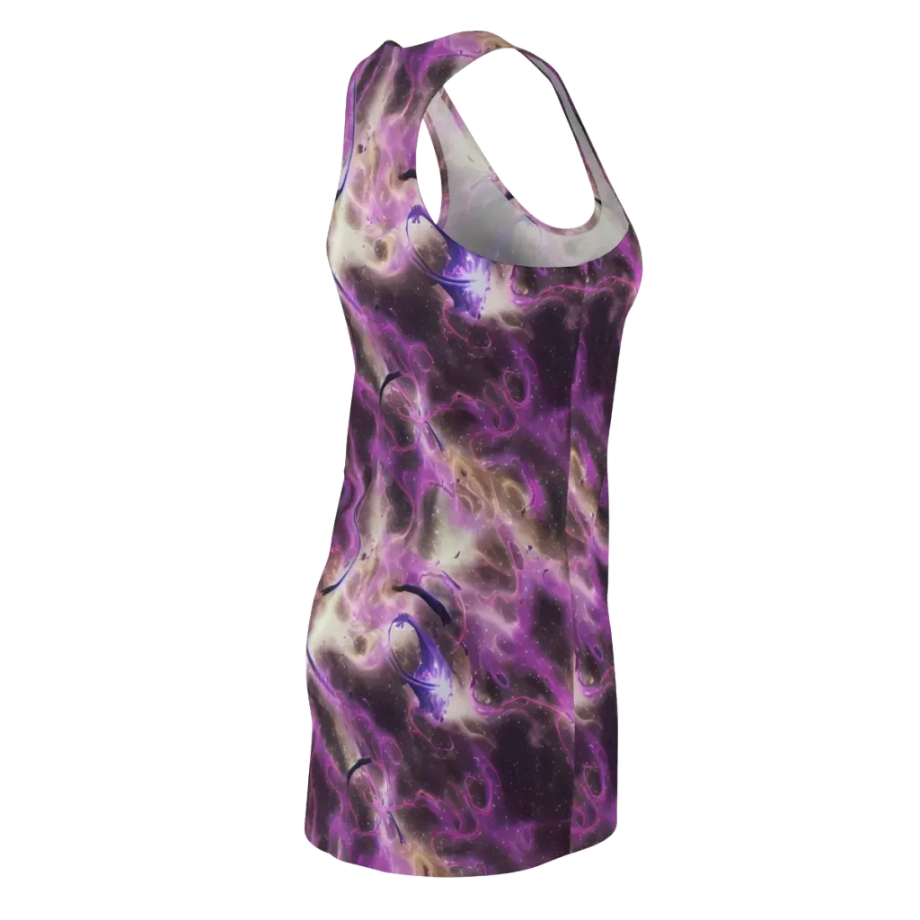 Violet Nebula on Racerback Dress — Back Side