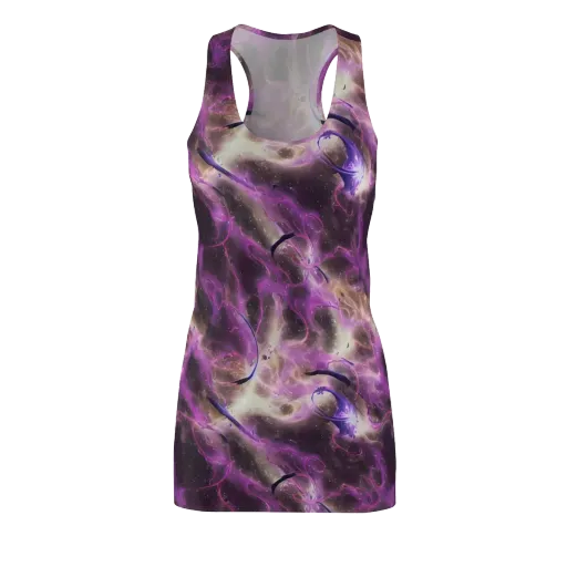 Violet Nebula on a Racerback Dress