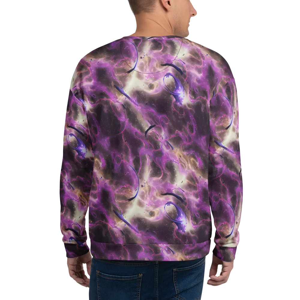 Violet Nebula on Sweatshirt — Back