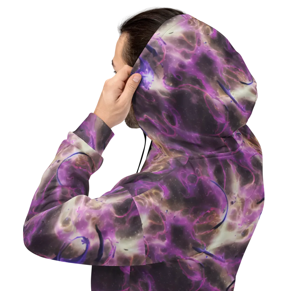 Violet Nebula on Hoodie — Back