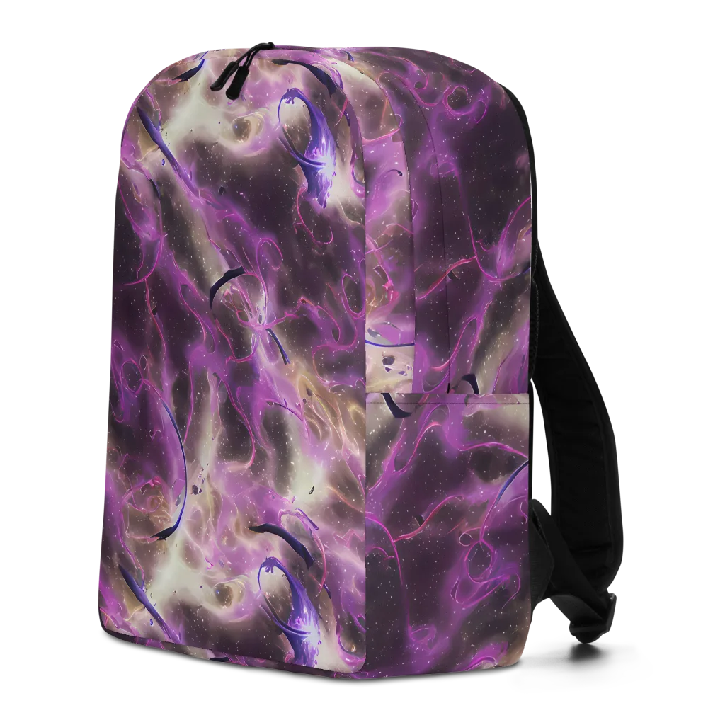 Violet Nebula on Minimalist Backpack — Left