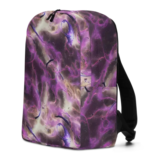 Violet Nebula on a Minimalist Backpack