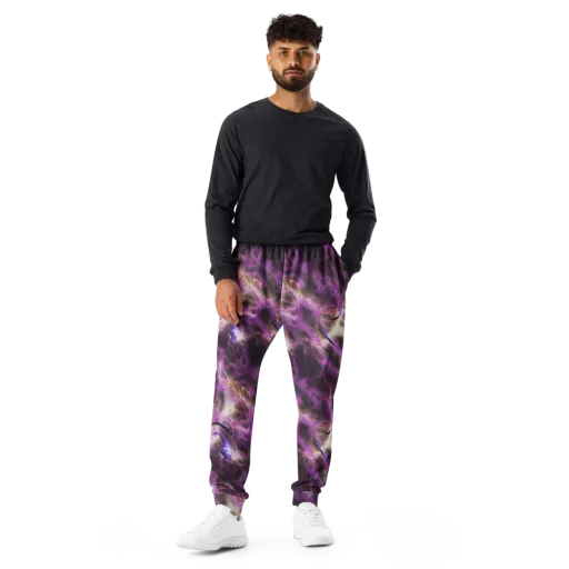 Violet Nebula on a Men's Joggers