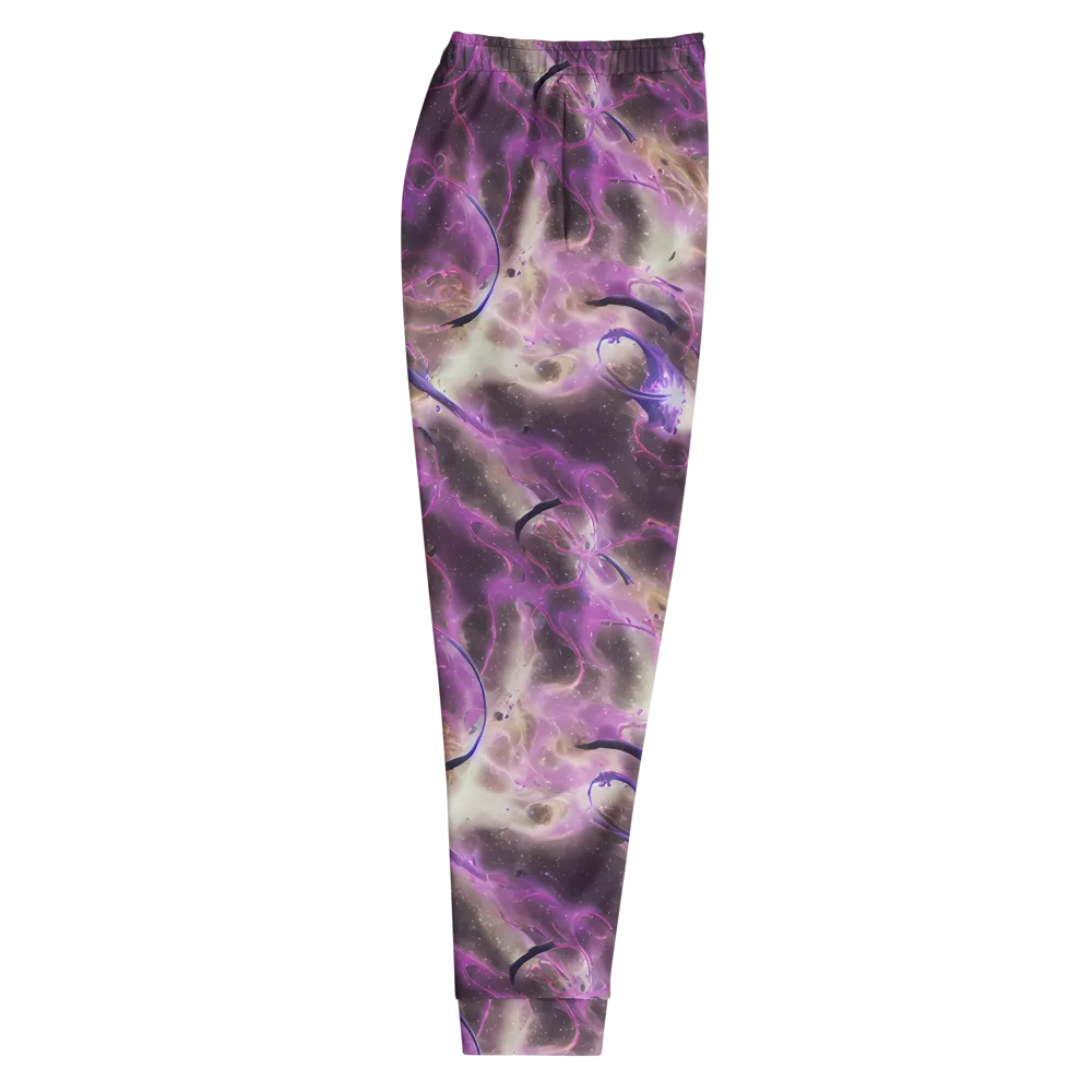 Violet Nebula on Men's Joggers — Right