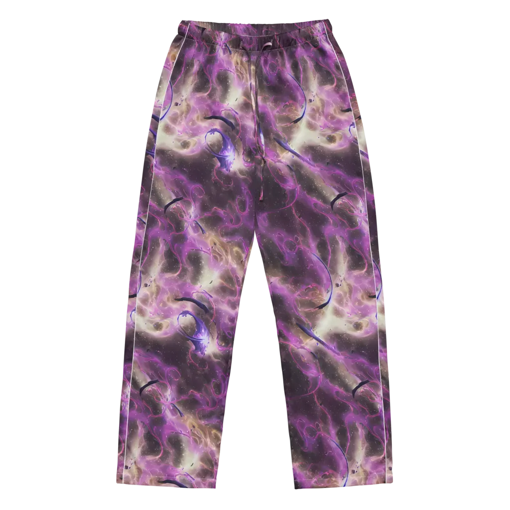 Violet Nebula on Women's Pajama Pants — Front