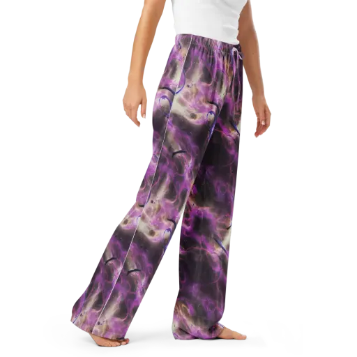Violet Nebula on a Women's Pajama Pants