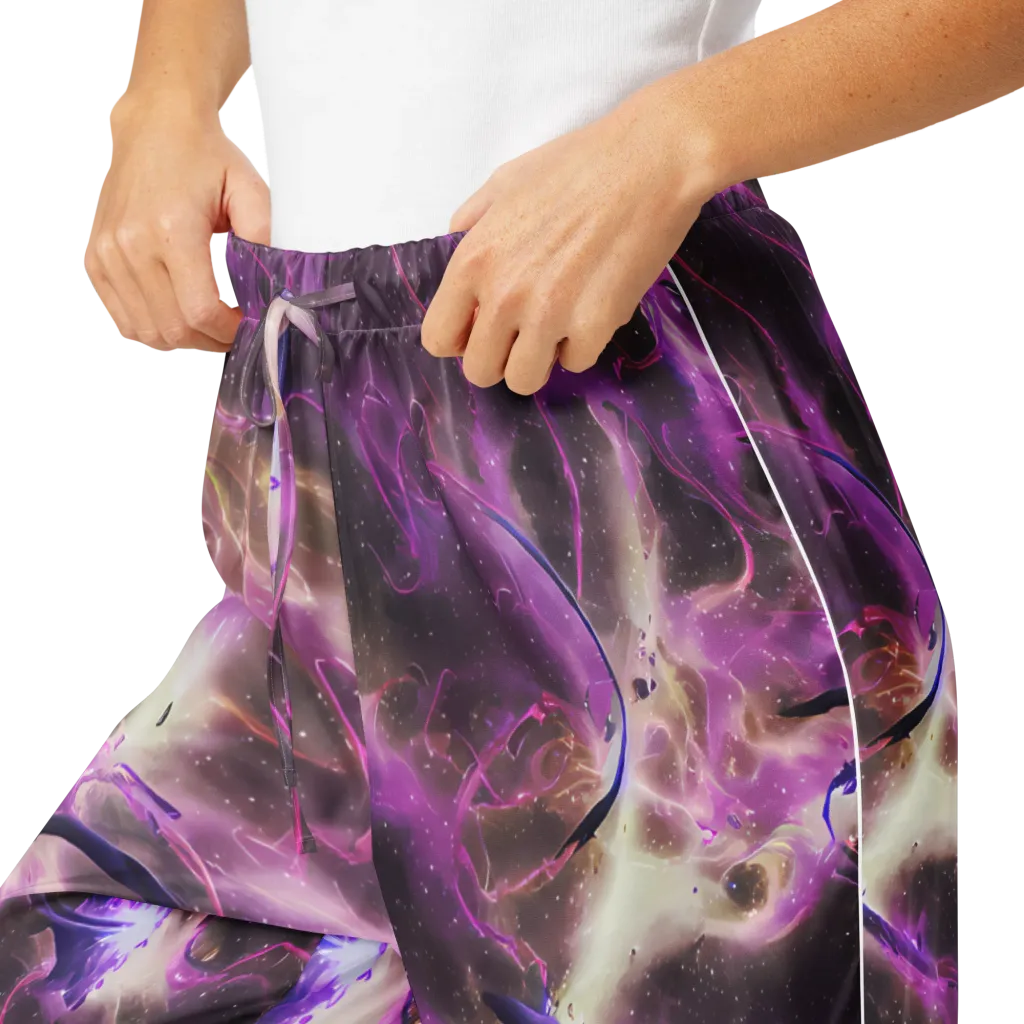 Violet Nebula on Women's Pajama Pants — Product details