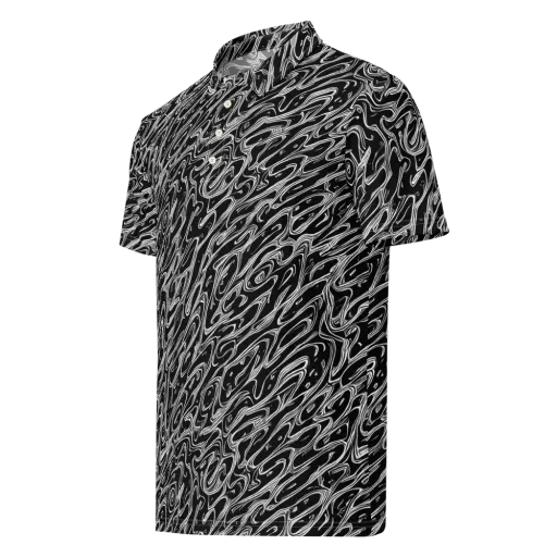 Blackwater Swirl on a Men's Slim Fit Polo Shirt