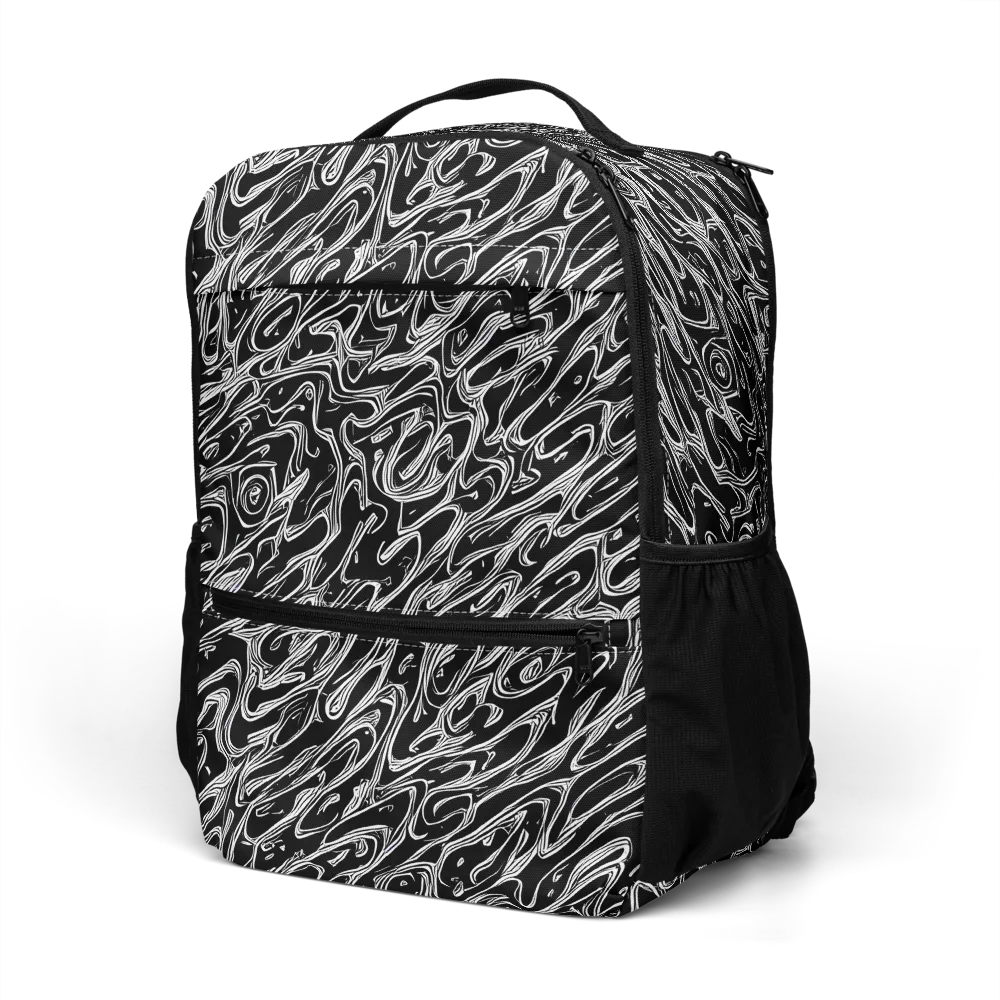 Blackwater Swirl on Utility Backpack — Left Front
