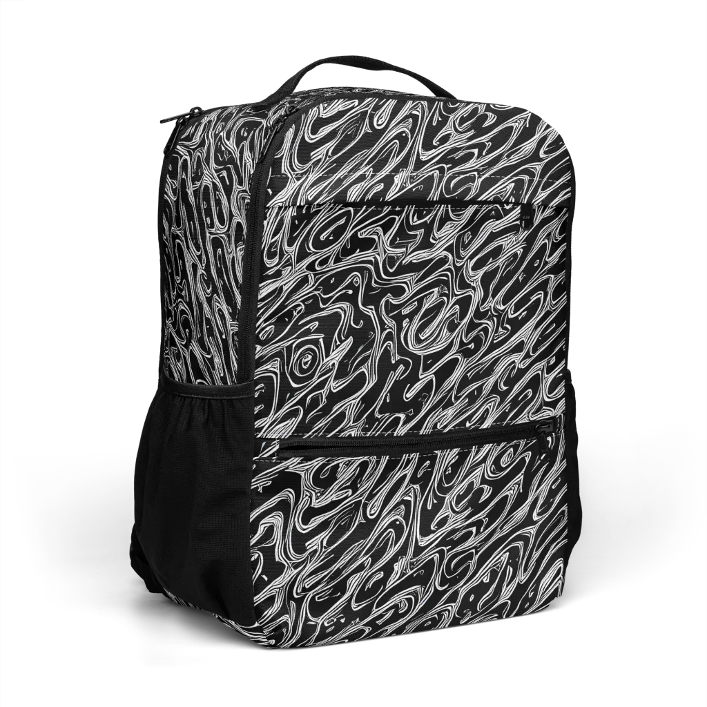 Blackwater Swirl on Utility Backpack — Right Front