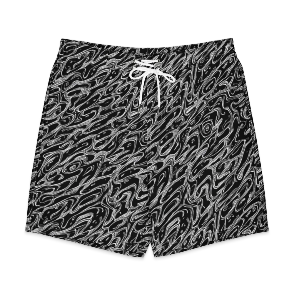 Blackwater Swirl on Men's Board Shorts — Front