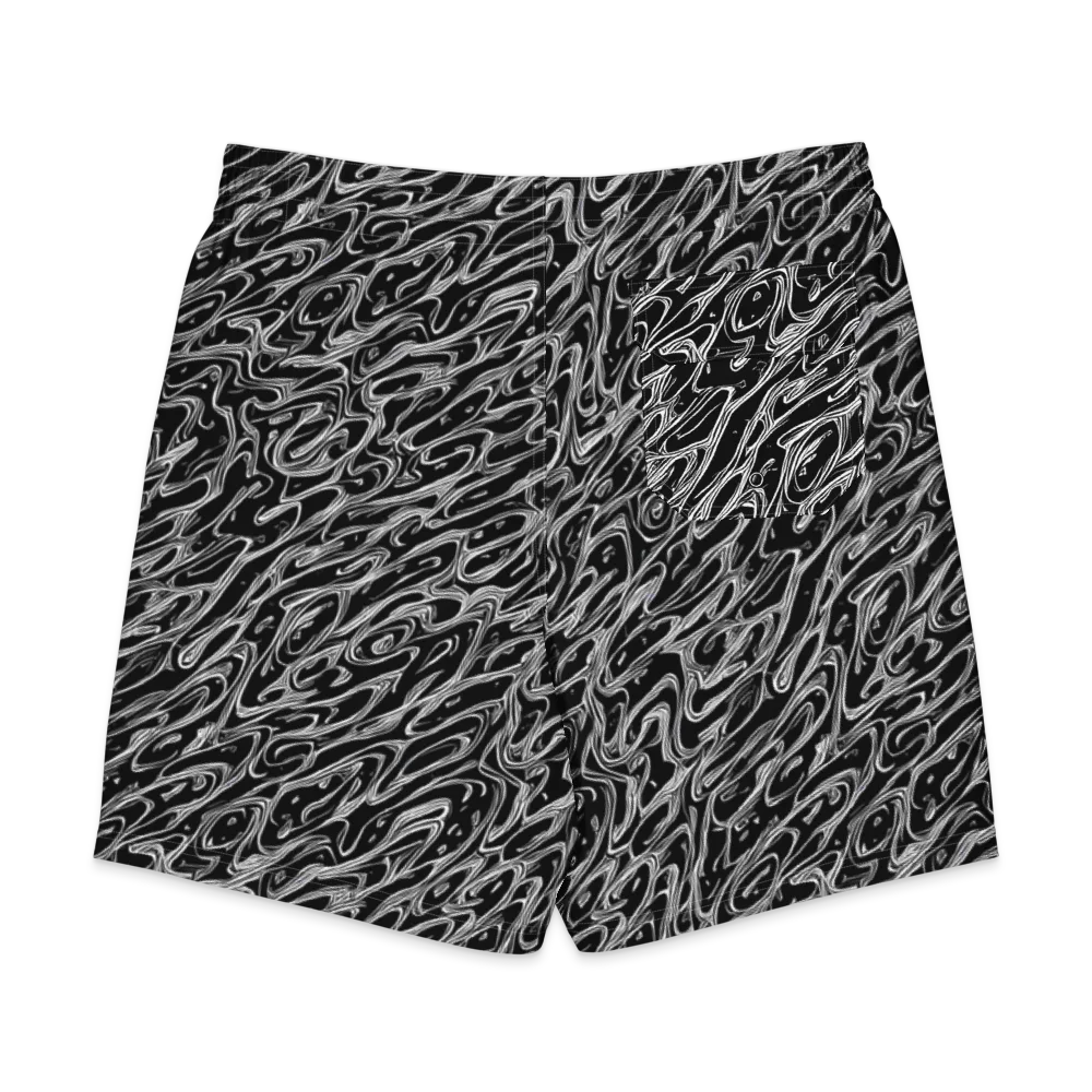 Blackwater Swirl on Men's Board Shorts — Back