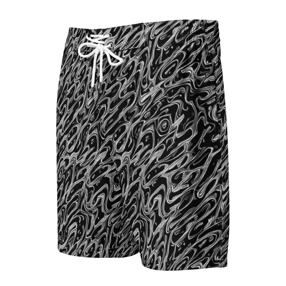 Blackwater Swirl on Men's Board Shorts — Front