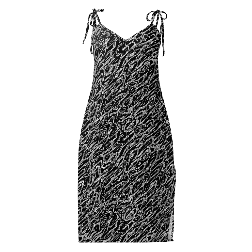 Blackwater Swirl on Slip Dress — Front