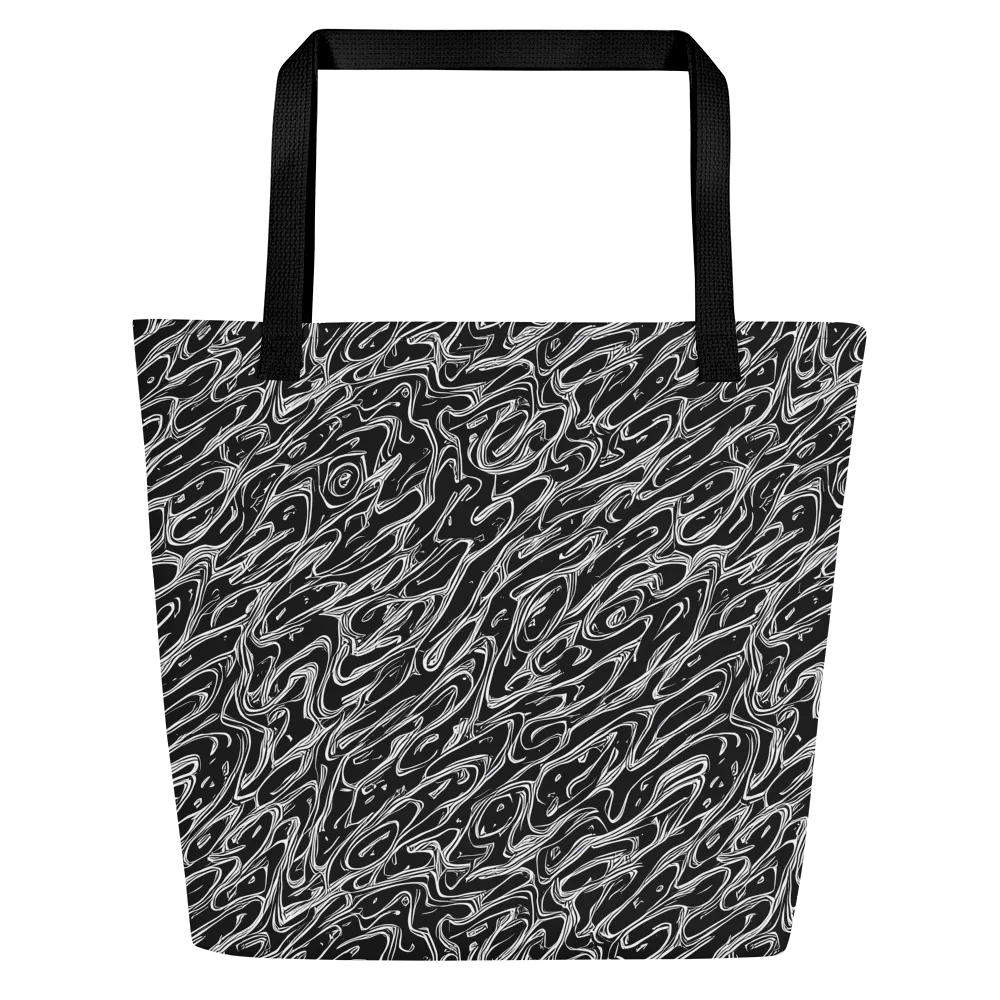 Blackwater Swirl on Large Tote Bag W/ Pocket — Front
