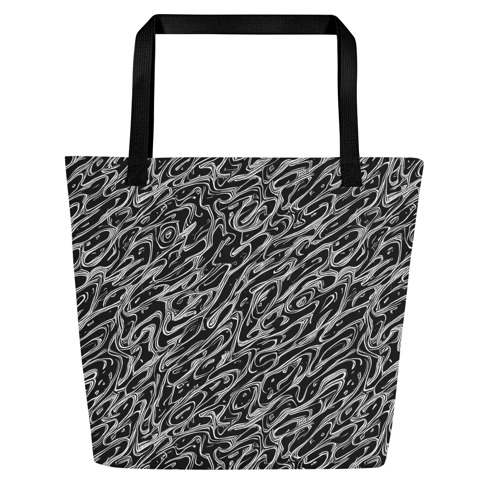 Blackwater Swirl on Large Tote Bag W/ Pocket — Front