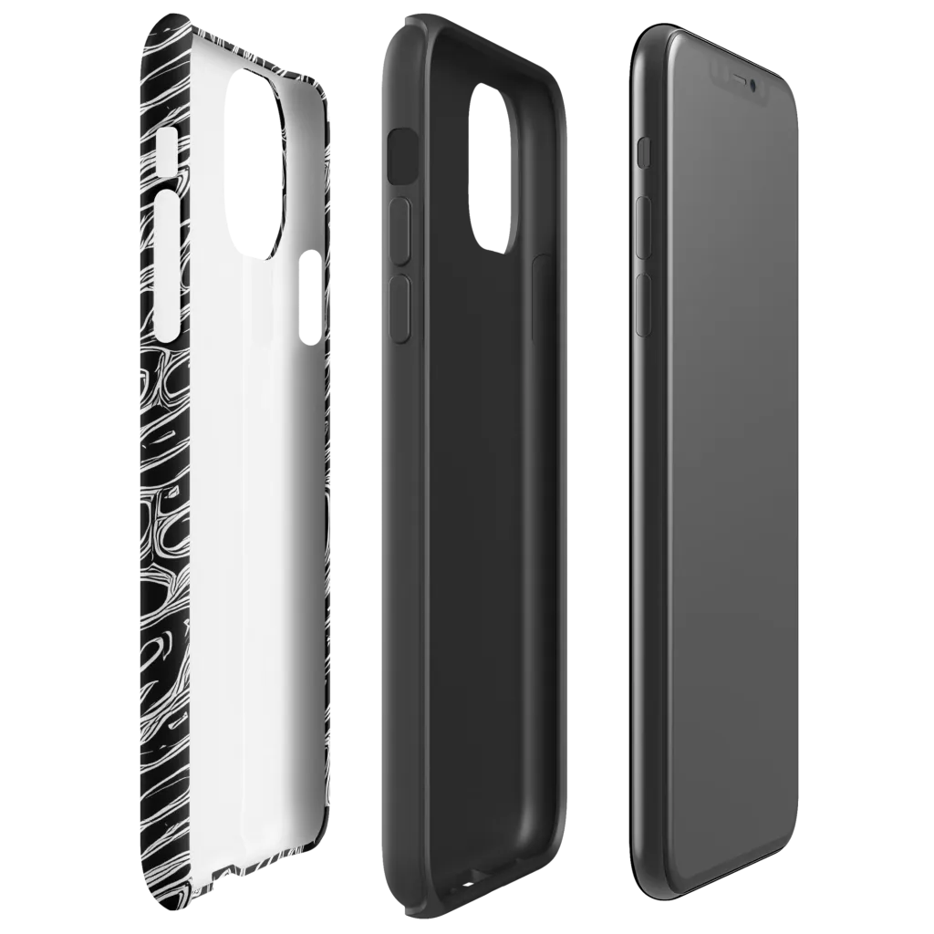 Blackwater Swirl on Tough Case for iPhone® — Right