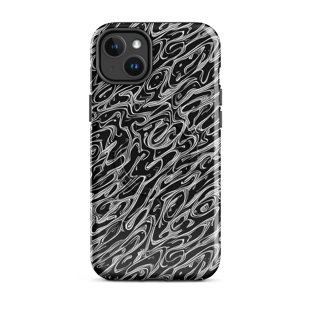 Blackwater Swirl on MagSafe Tough Case for iPhone® — Front