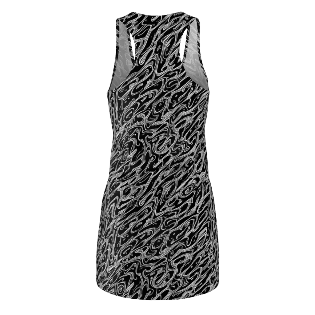 Blackwater Swirl on Racerback Dress — Back