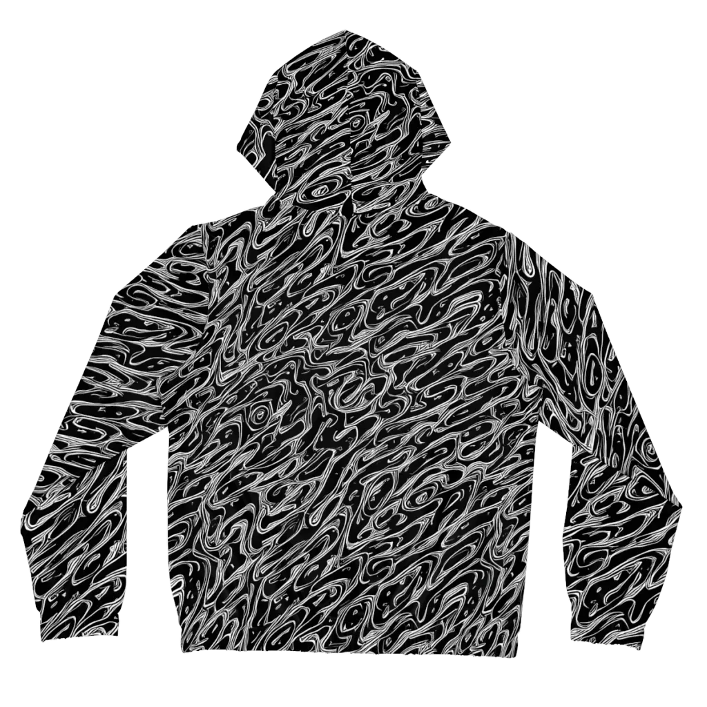 Blackwater Swirl on Women's Full-Zip Hoodie — Back