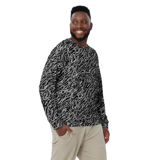 Blackwater Swirl on a Sweatshirt