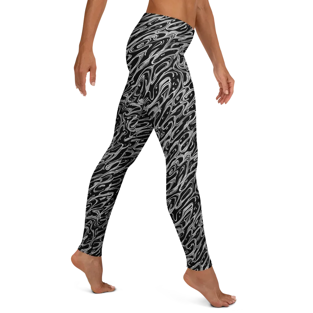 Blackwater Swirl on Leggings — Right