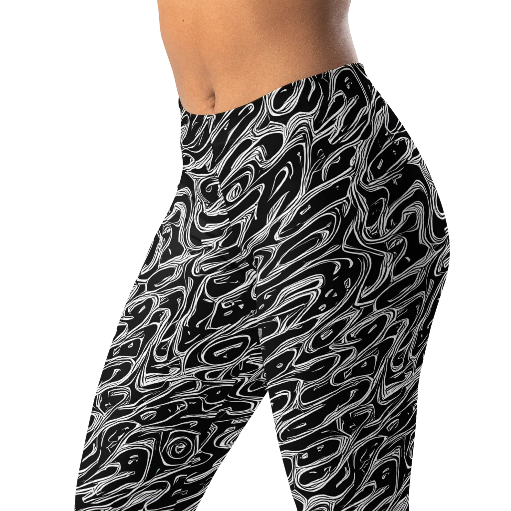 Blackwater Swirl on Leggings — Left Front