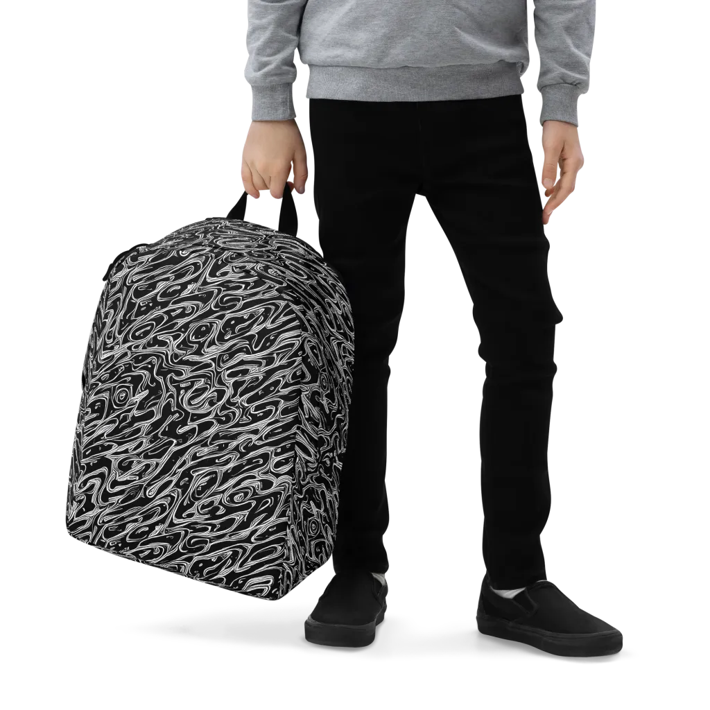 Blackwater Swirl on Minimalist Backpack — Zoomed-in