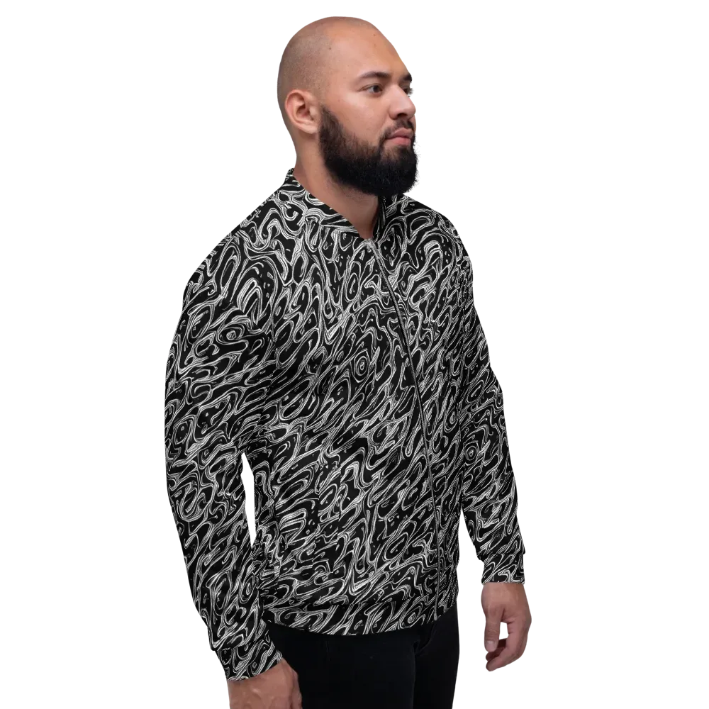 Blackwater Swirl on Bomber Jacket — Right