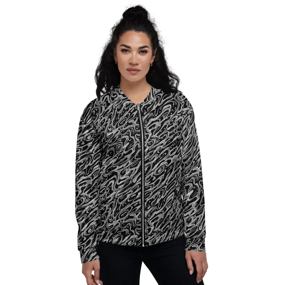 Blackwater Swirl on Bomber Jacket — Front