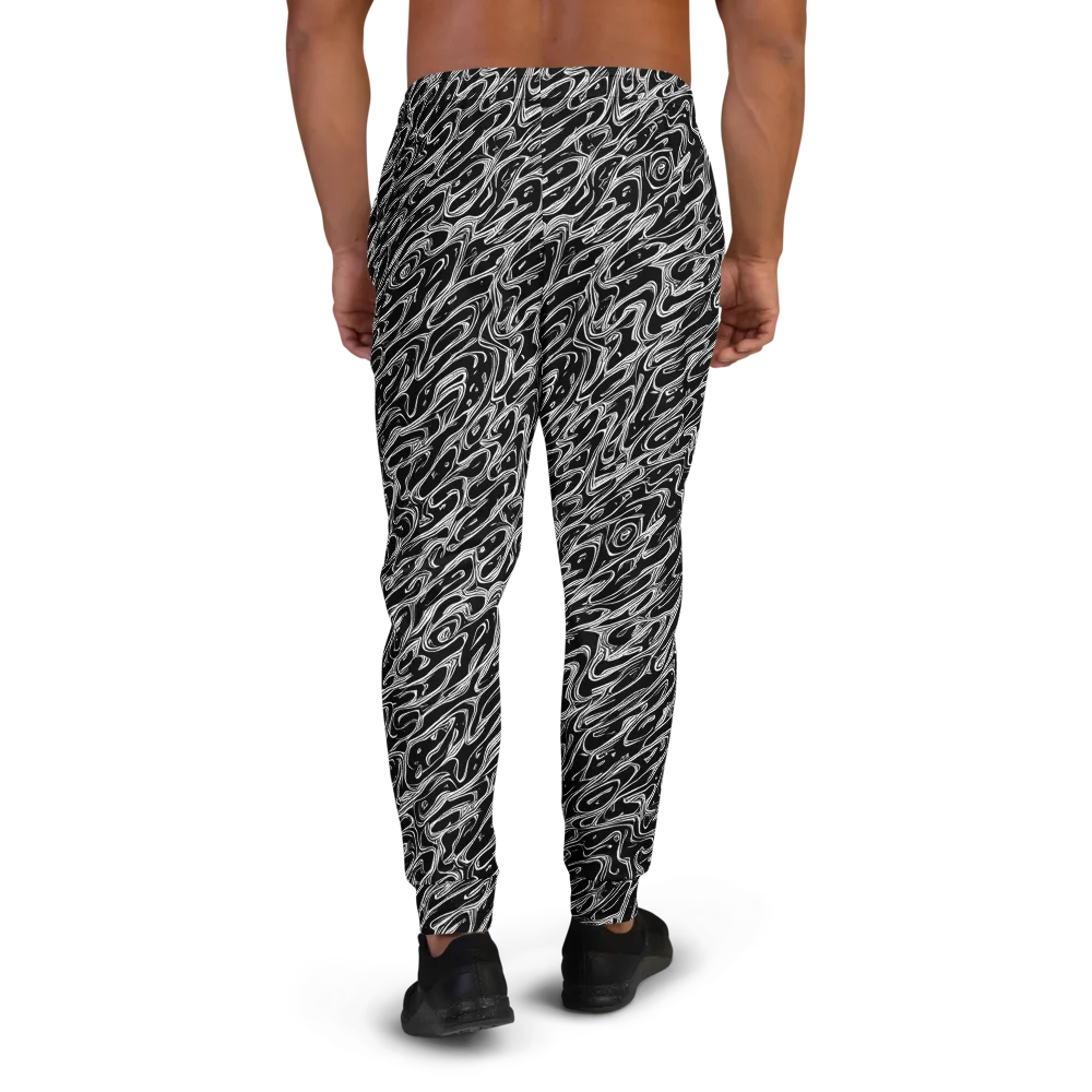 Blackwater Swirl on Men's Joggers — Back