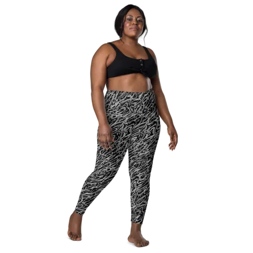 Blackwater Swirl on a Leggings with Pockets