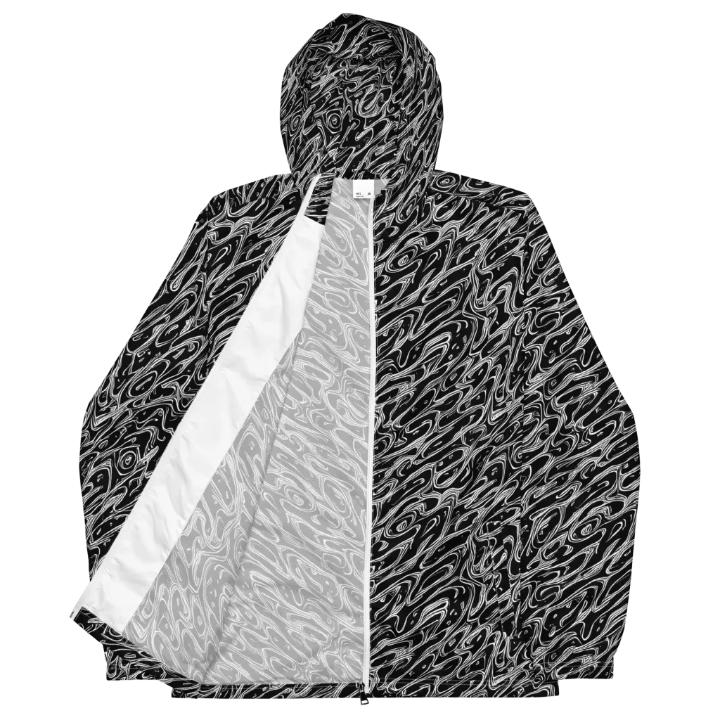 Blackwater Swirl on Men's Windbreaker — Front