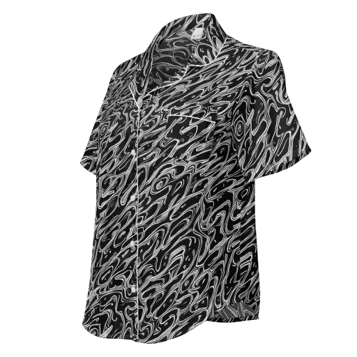 Blackwater Swirl on a Women's Short Sleeve Pajama Top
