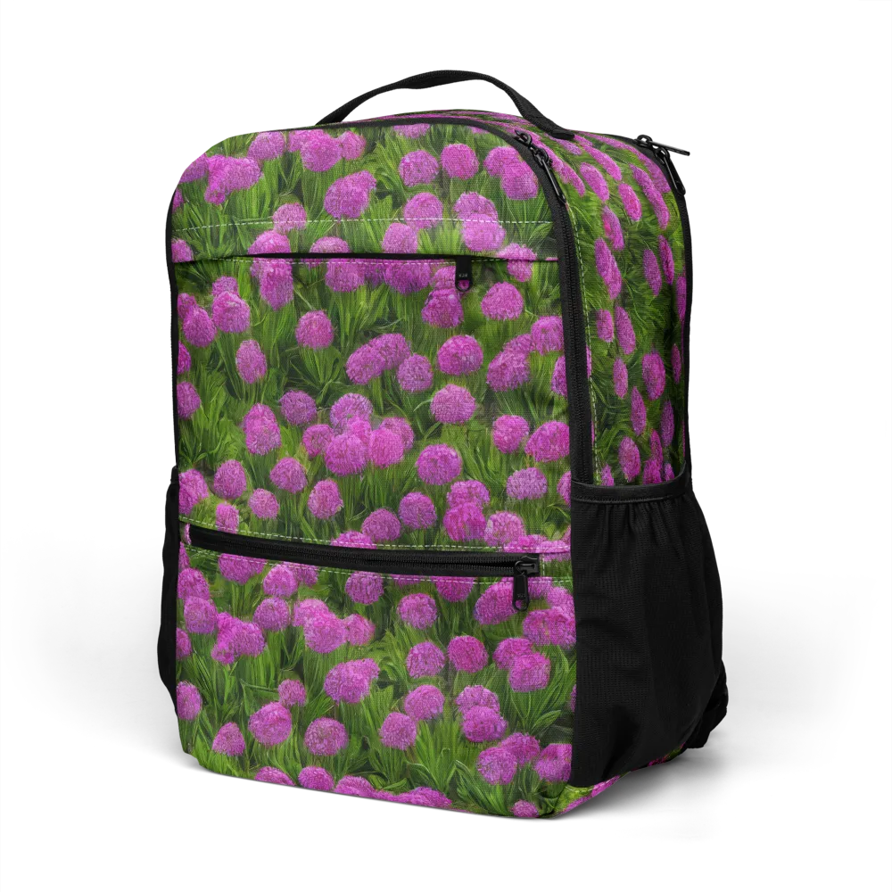 Magenta Meadow on Utility Backpack — Left Front