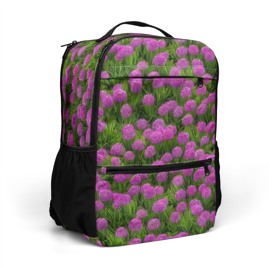 Magenta Meadow on Utility Backpack — Right Front