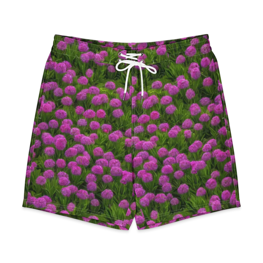 Magenta Meadow on Men's Board Shorts — Front