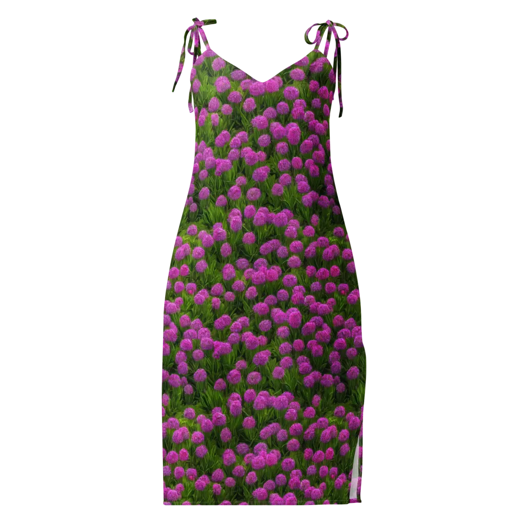 Magenta Meadow on Slip Dress — Front