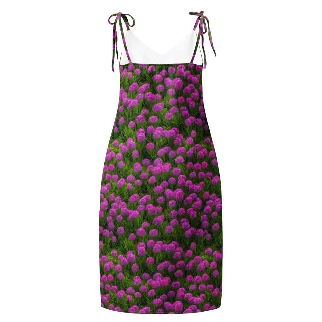 Magenta Meadow on Slip Dress — Back