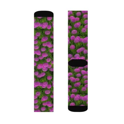 Magenta Meadow on a Socks