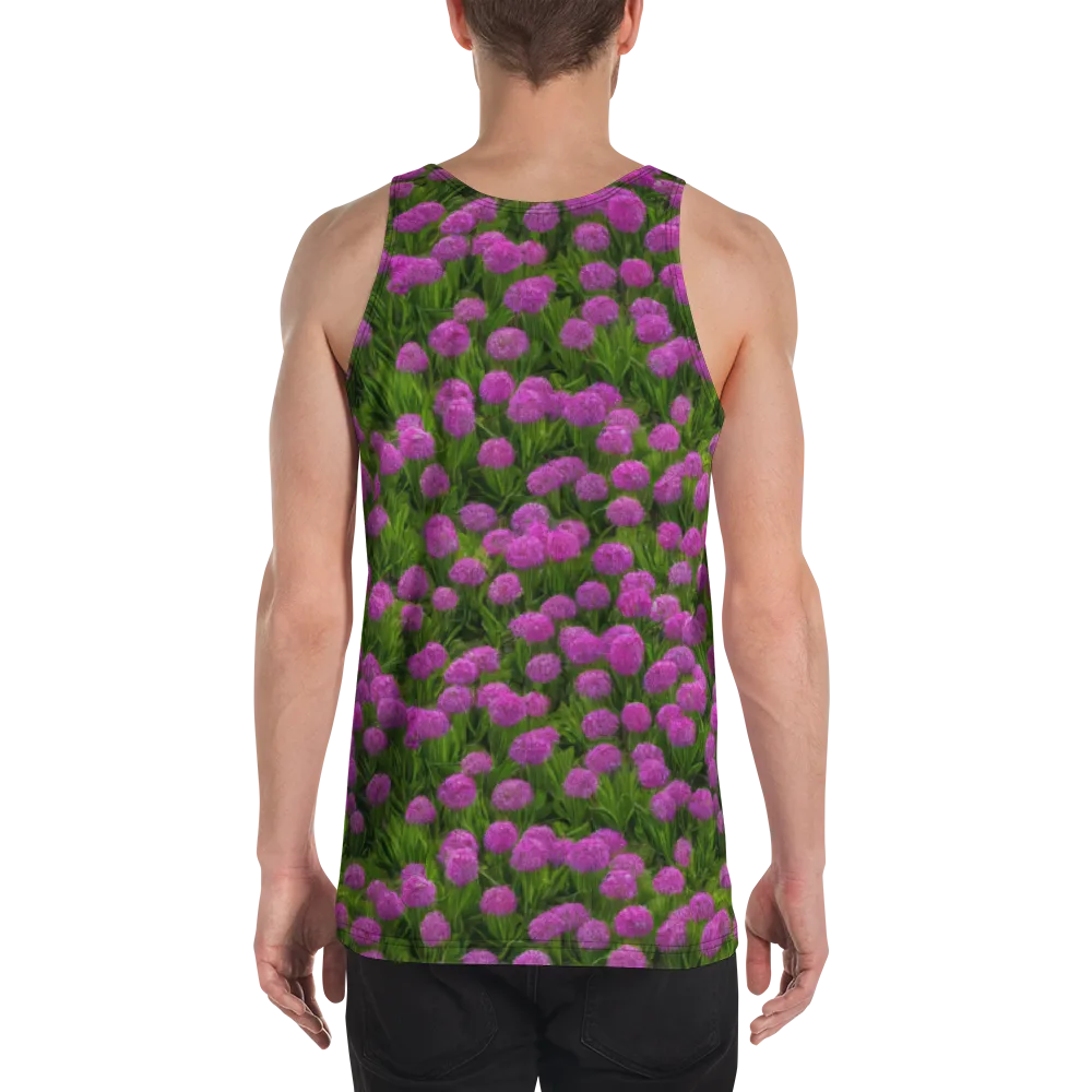 Magenta Meadow on Men's Tank Top — Back
