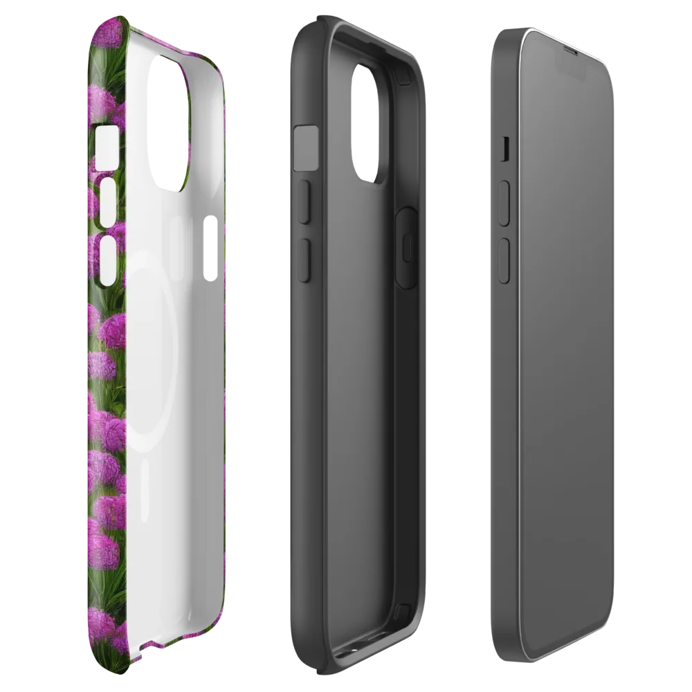 Magenta Meadow on MagSafe Tough Case for iPhone® — Front