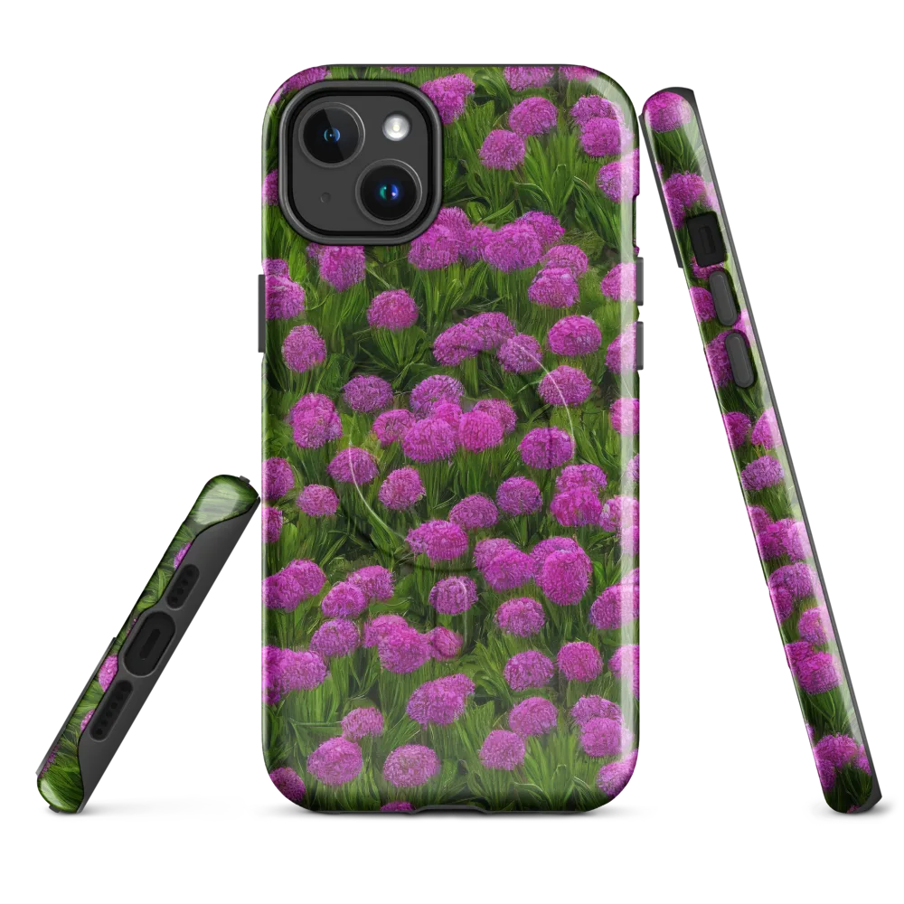 Magenta Meadow on MagSafe Tough Case for iPhone® — Front