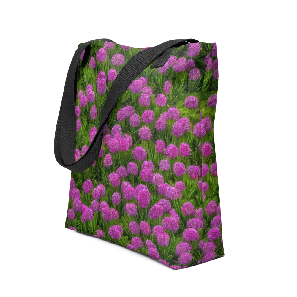 Magenta Meadow on Tote Bag — Front