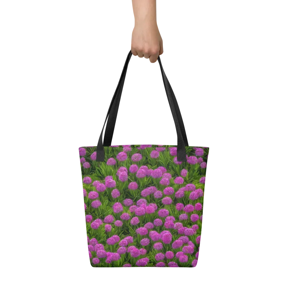 Magenta Meadow on Tote Bag — Front