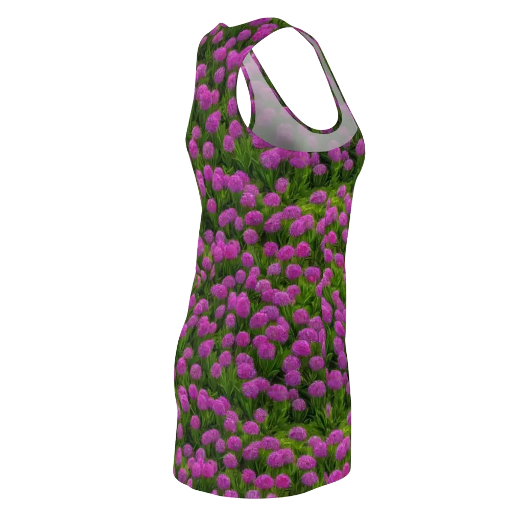 Magenta Meadow on Racerback Dress — Back Side