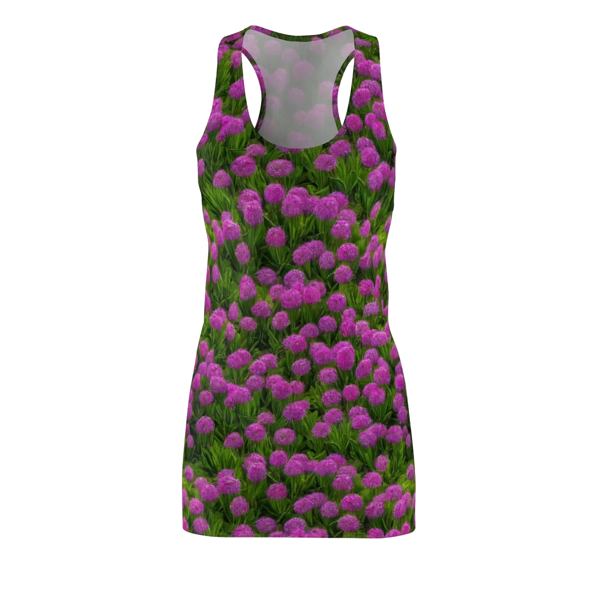 Magenta Meadow on Racerback Dress — Front