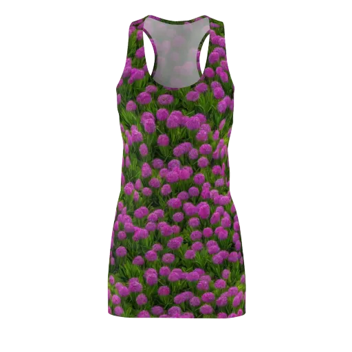 Magenta Meadow on a Racerback Dress