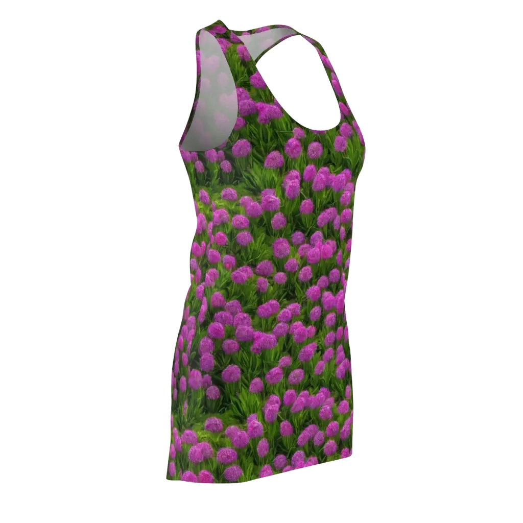 Magenta Meadow on Racerback Dress — Front Side