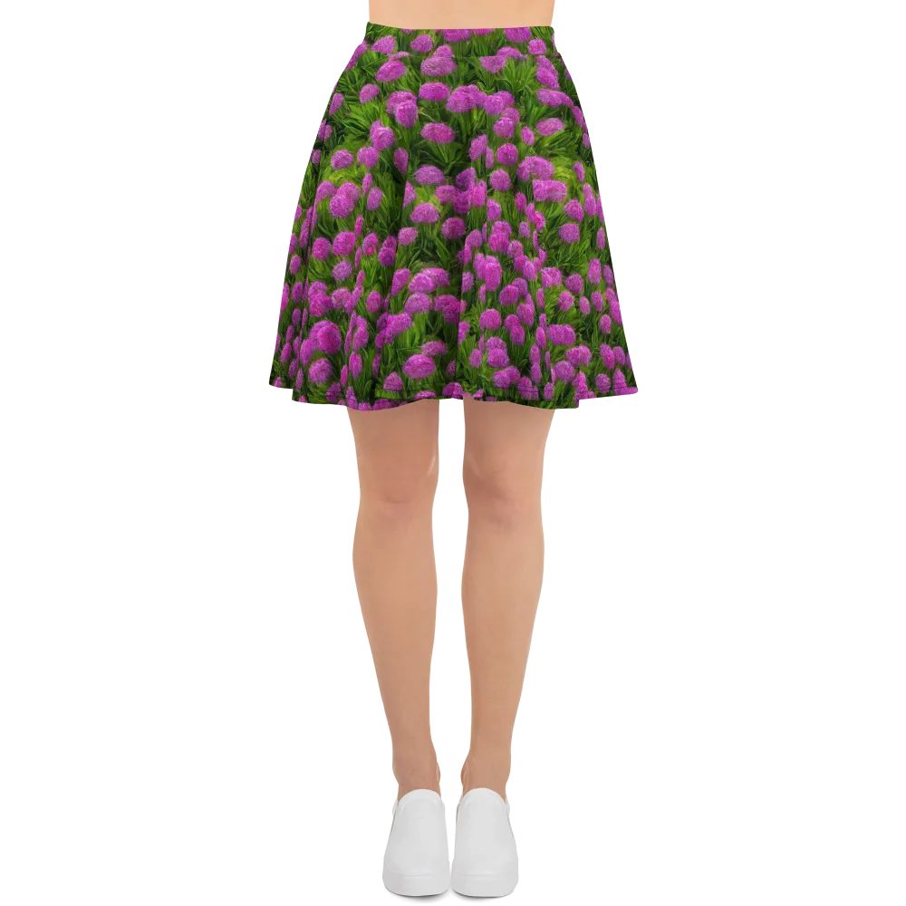 Magenta Meadow on Skater Skirt — Front